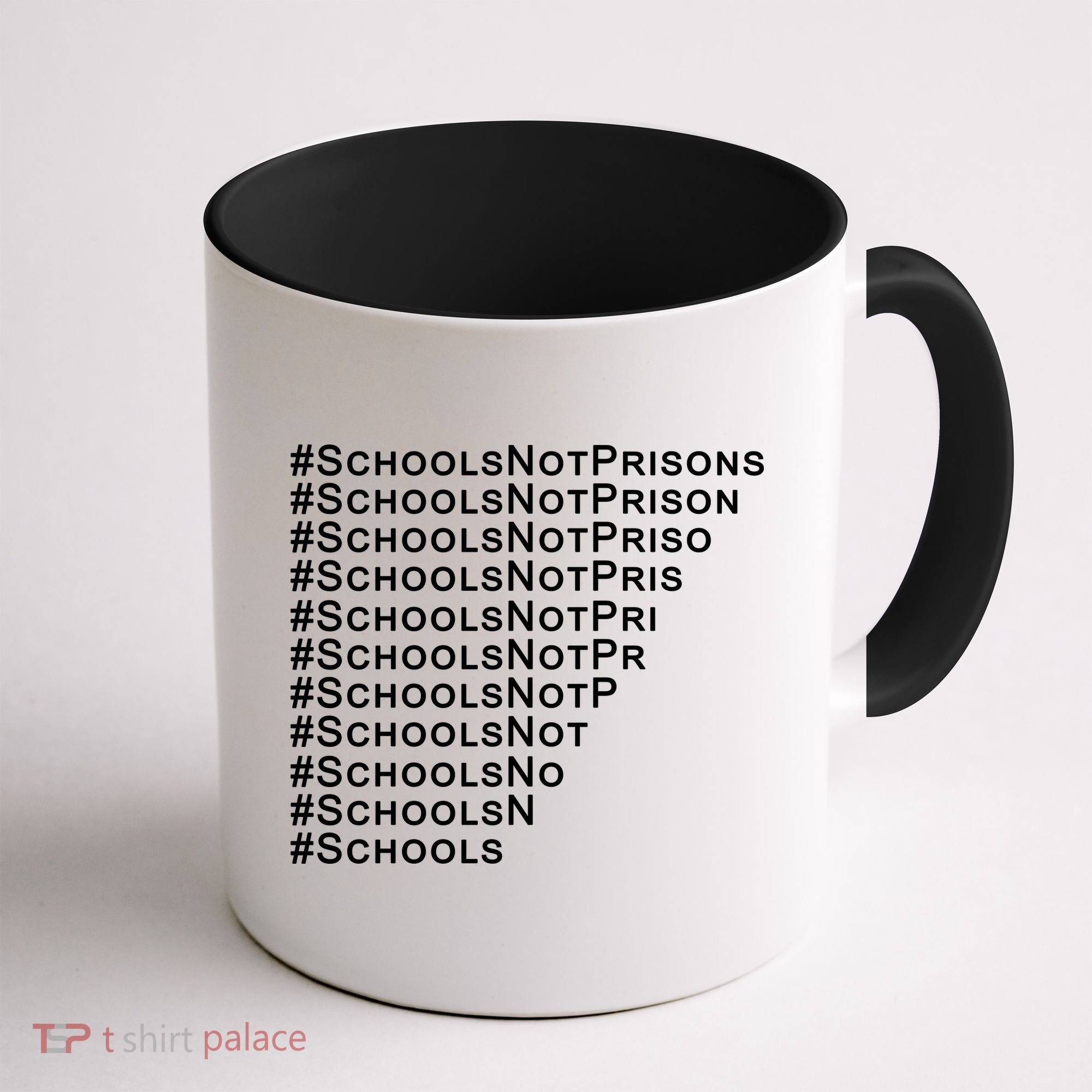 Schools Not Prisons Coffee Mug