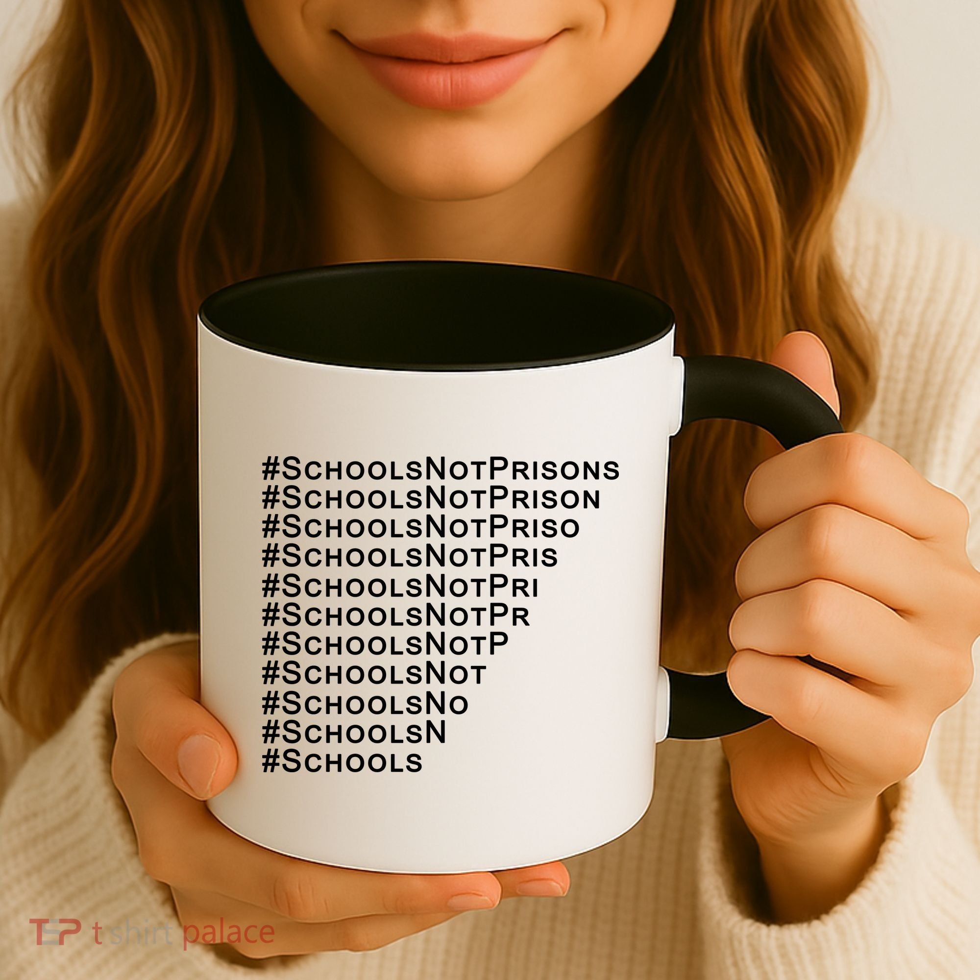 Schools Not Prisons Coffee Mug
