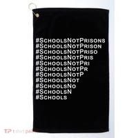 Schools Not Prisons Golf Towel thumb 0