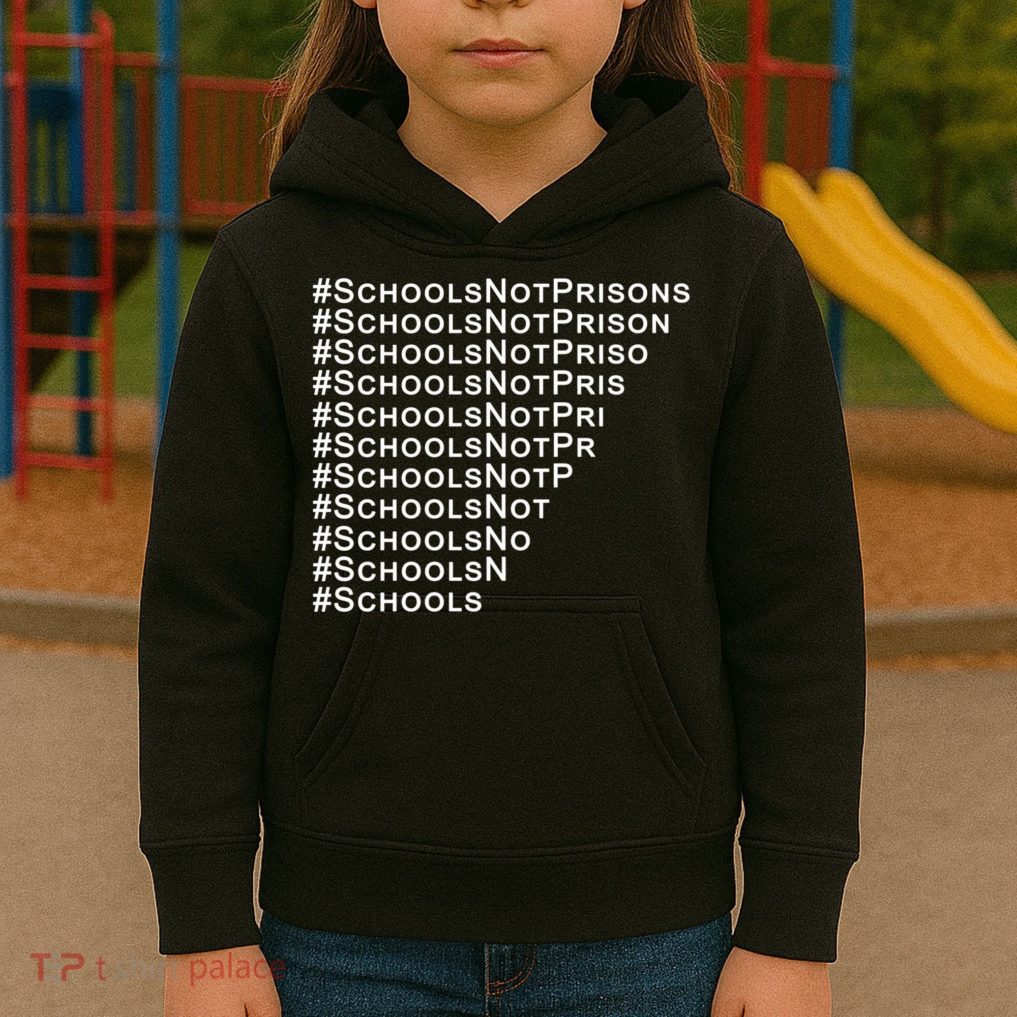 Schools Not Prisons Kids Hoodie