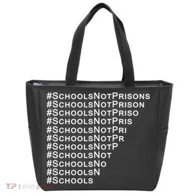 Schools Not Prisons Tote Bag