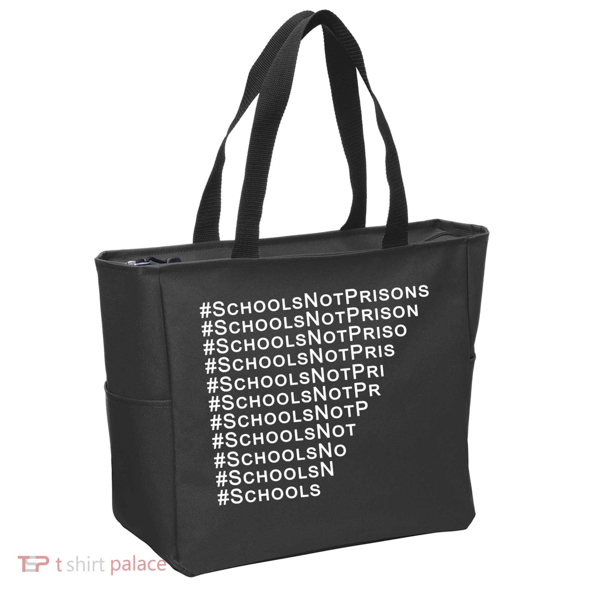Schools Not Prisons Tote Bag