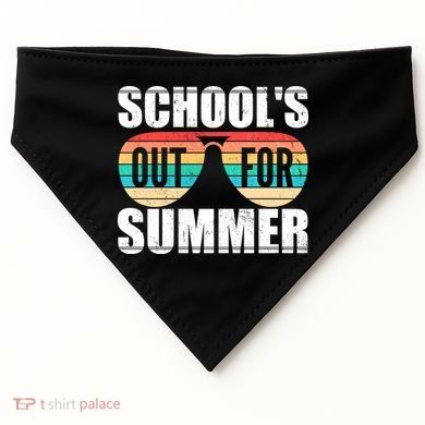 School's Out For Summer Shades USA-Made Doggie Bandana