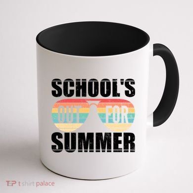 School's Out For Summer Shades Coffee Mug back