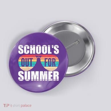 School's Out For Summer Shades Button