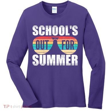 School's Out For Summer Shades Women's Long Sleeve Shirt