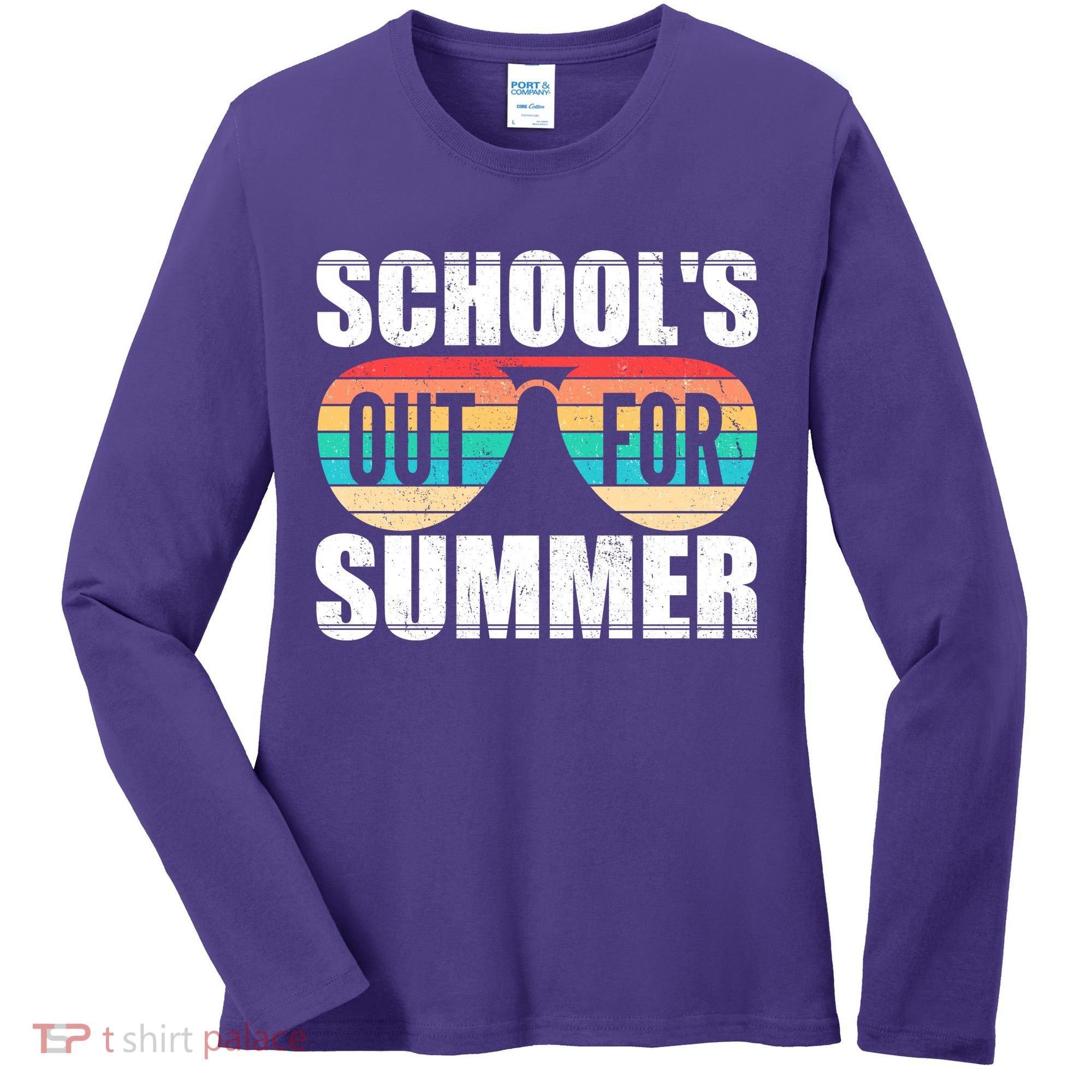 School's Out For Summer Shades Women's Long Sleeve Shirt