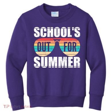 School's Out For Summer Shades Kids Sweatshirt