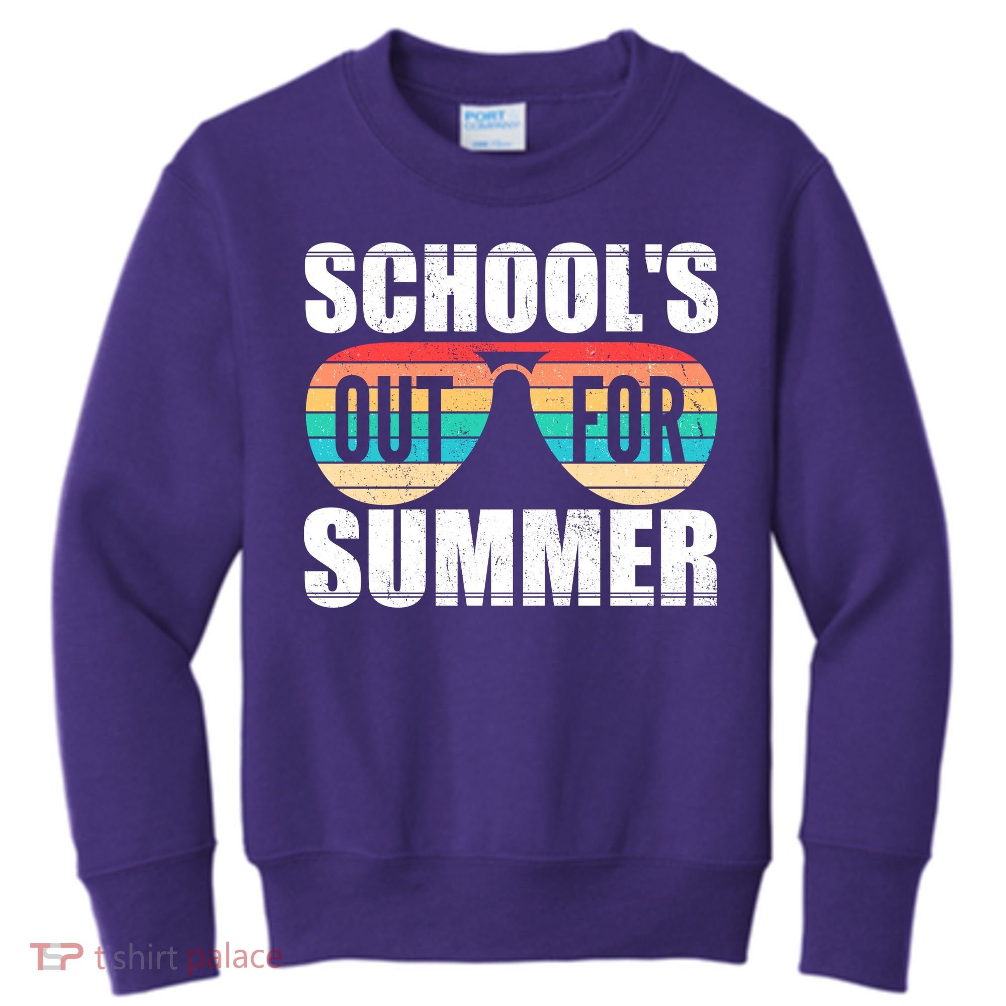 School's Out For Summer Shades Kids Sweatshirt