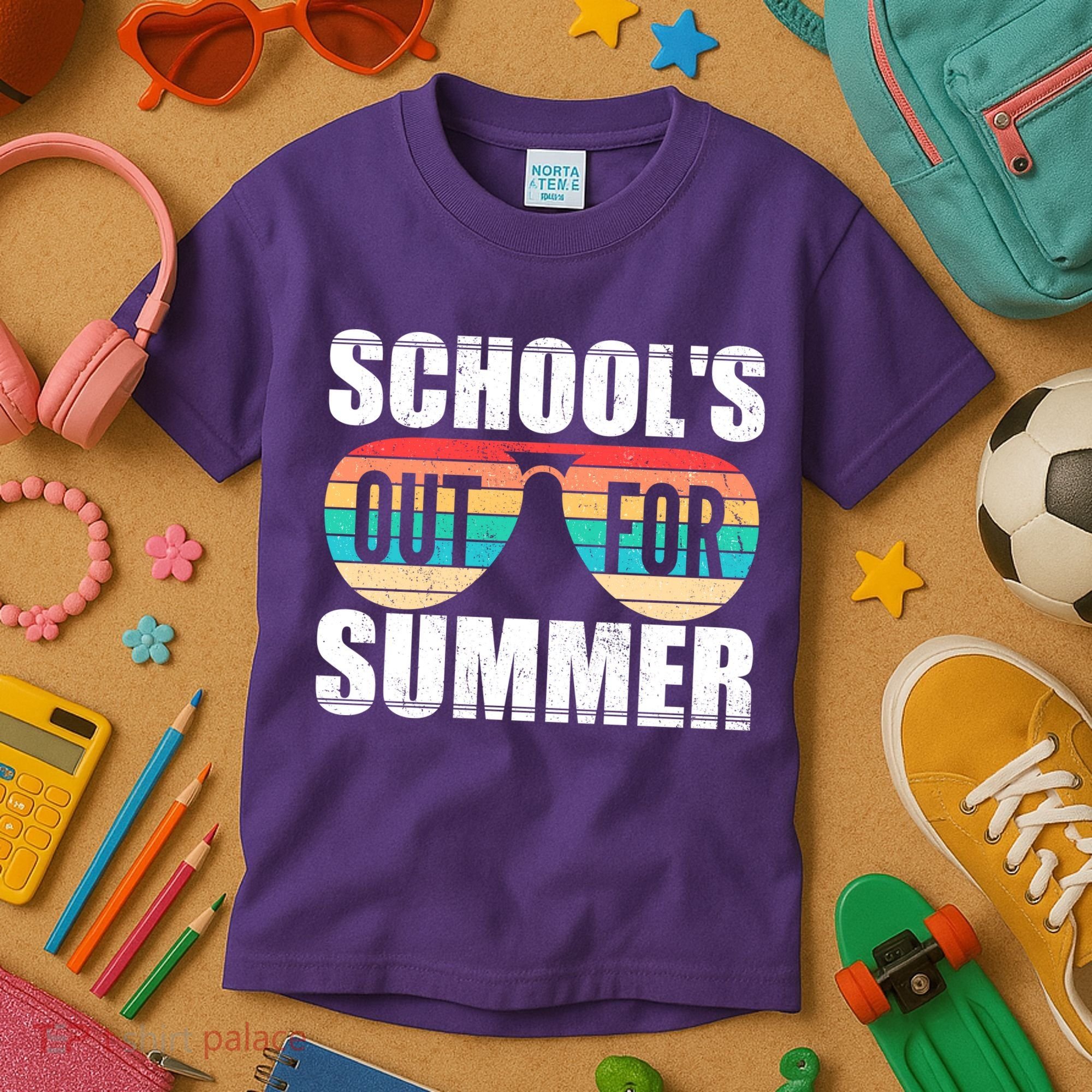 School's Out For Summer Shades Kids T-Shirt