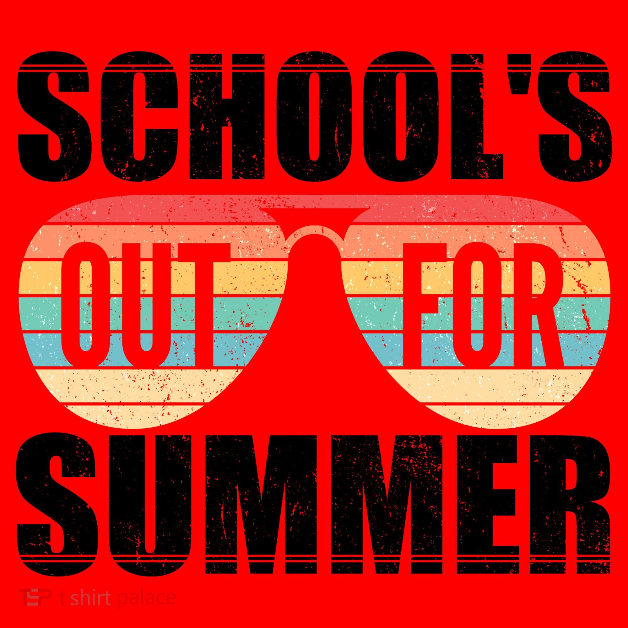 School's Out For Summer Shades Santa Hat