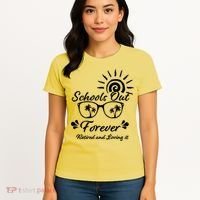 Schools Out Forever Retired & Loving It Women's T-Shirt thumb 4
