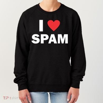 Spam Collection I Love Spam Gift Black Small Women's Sweatshirt