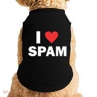 Spam Collection I Love Spam Gift Black Small Doggie Tank thumb 0