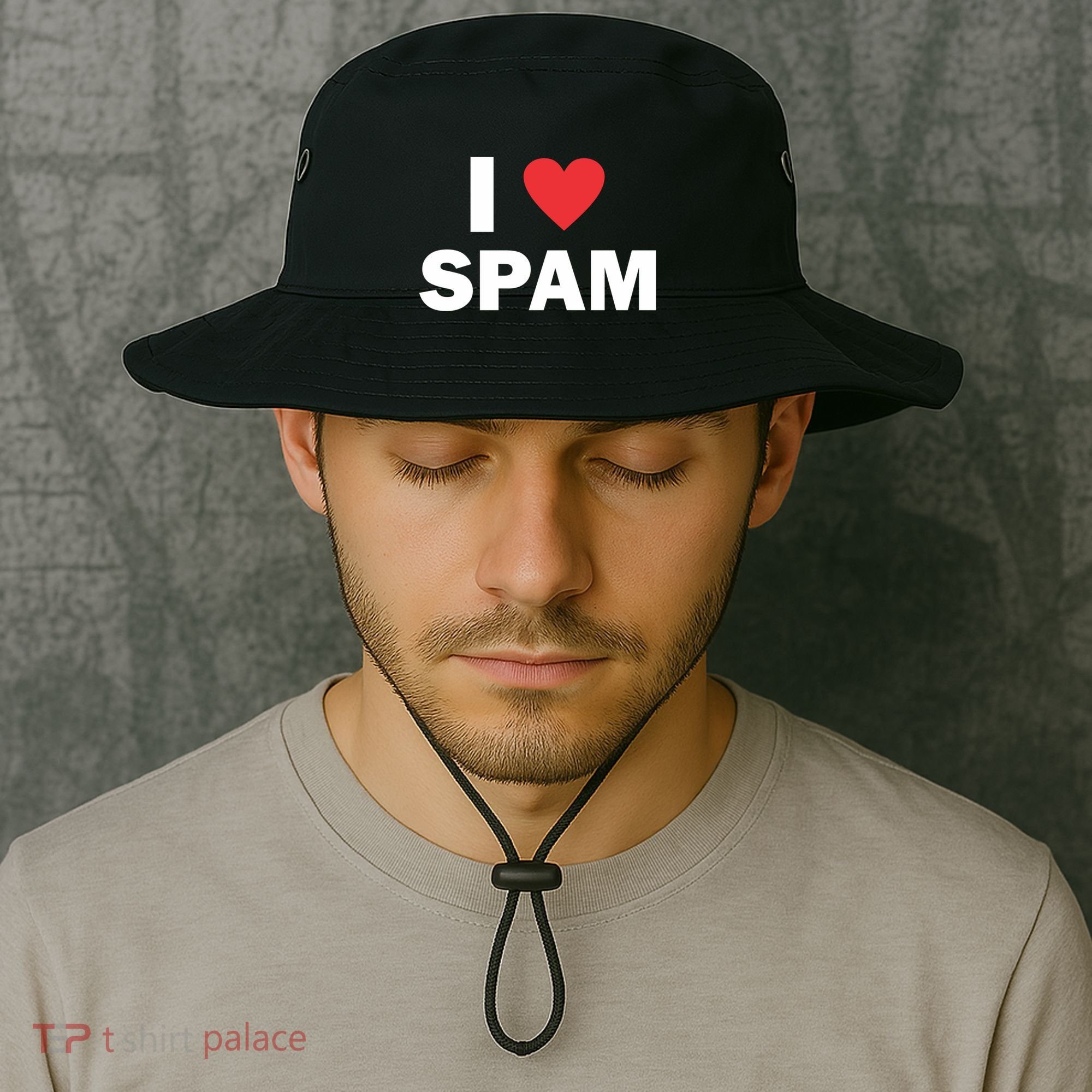 Spam Collection I Love Spam Gift Black Small Bucket Hat