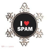 Spam Collection I Love Spam Gift Black Small Ornament thumb 0
