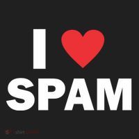 Spam Collection I Love Spam Gift Black Small Golf Towel thumb 3
