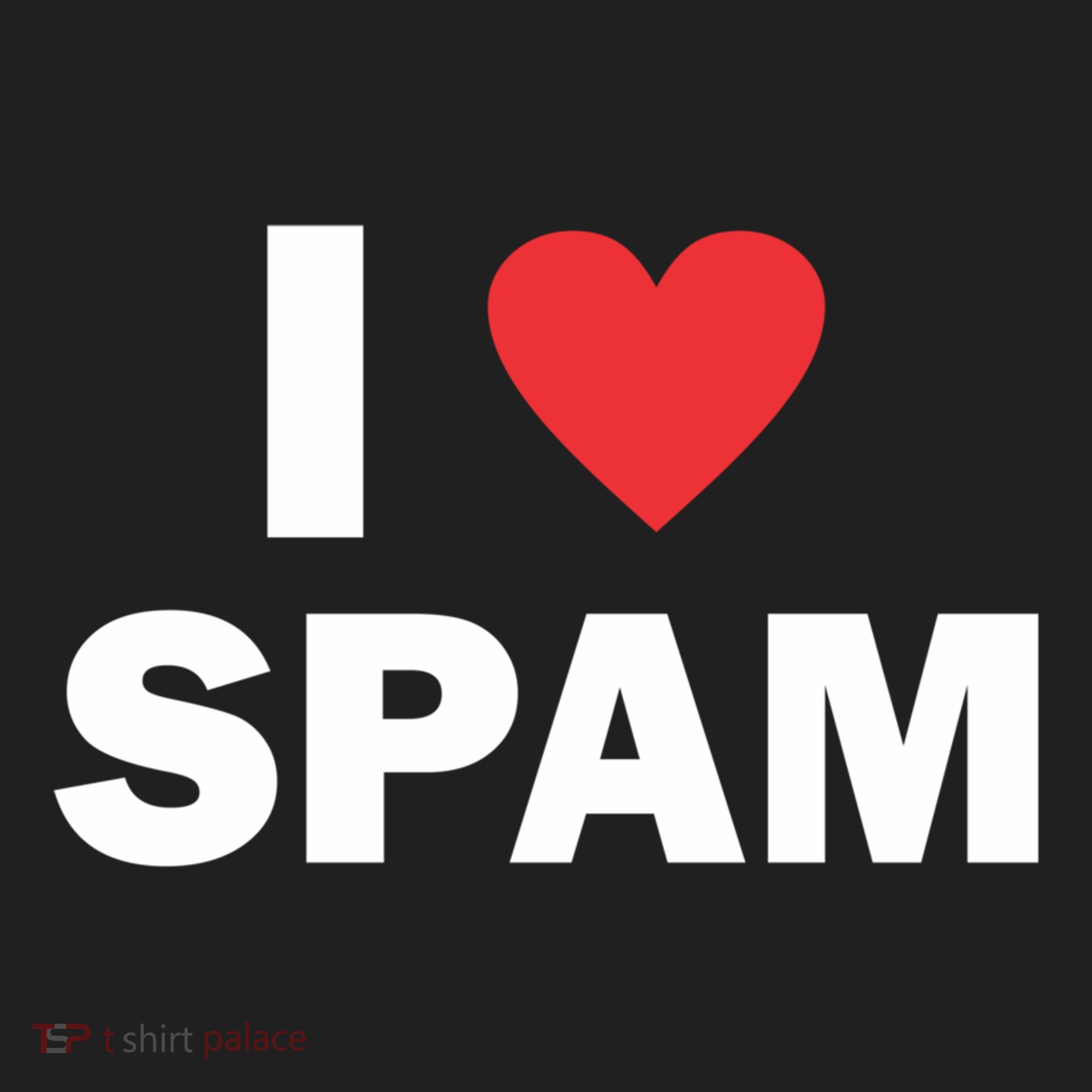 Spam Collection I Love Spam Gift Black Small Golf Towel