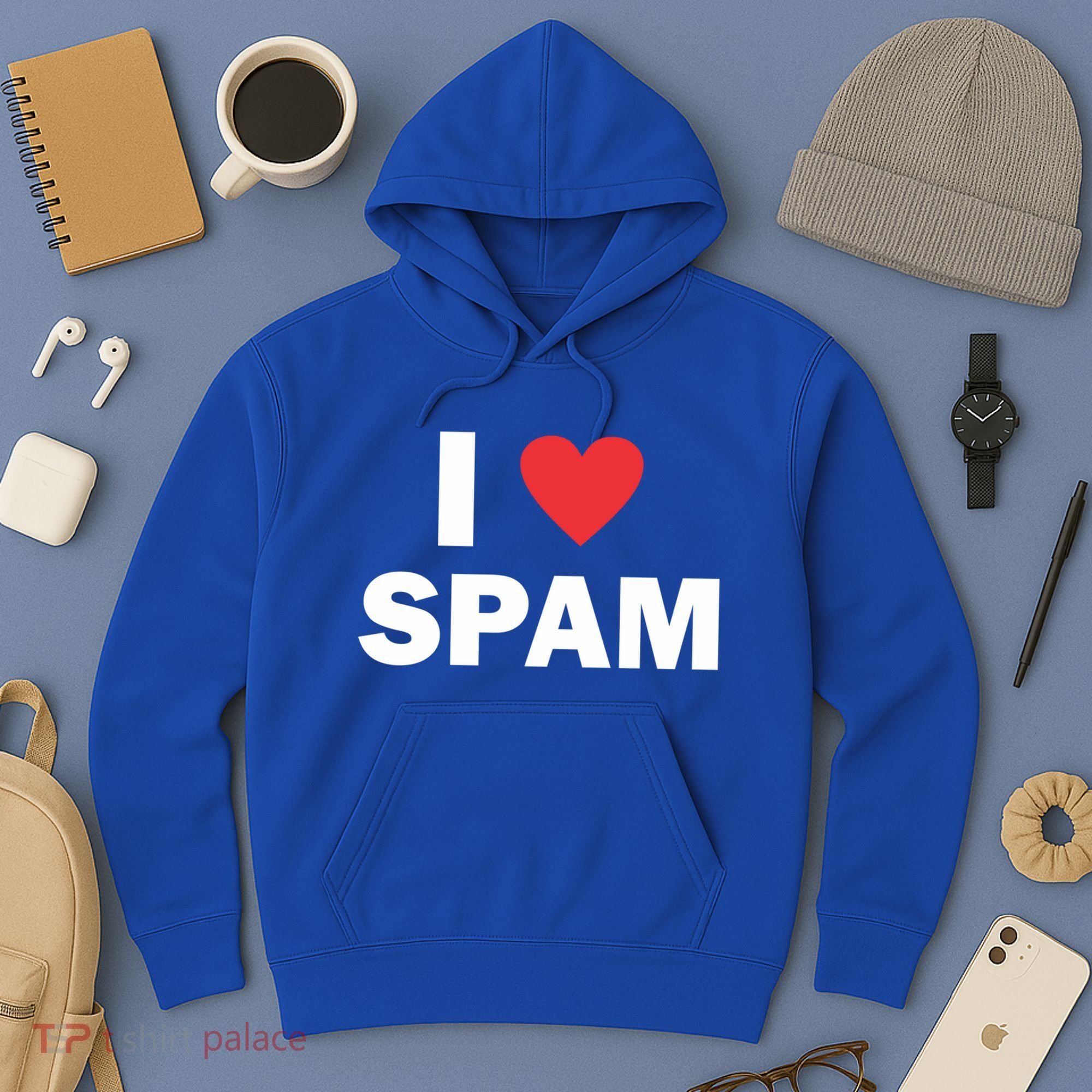 Spam Collection I Love Spam Gift Black Small Hoodie