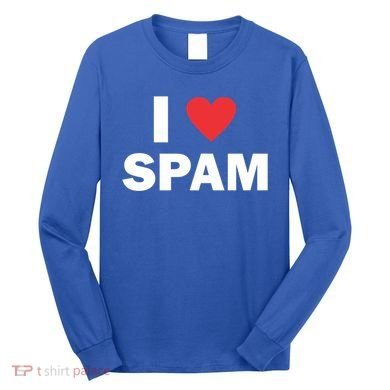 Spam Collection I Love Spam Gift Black Small Long Sleeve Shirt