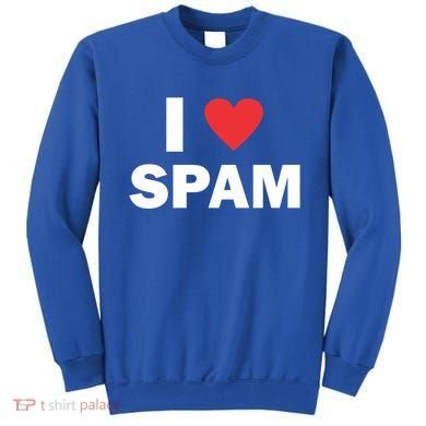 Spam Collection I Love Spam Gift Black Small Sweatshirt