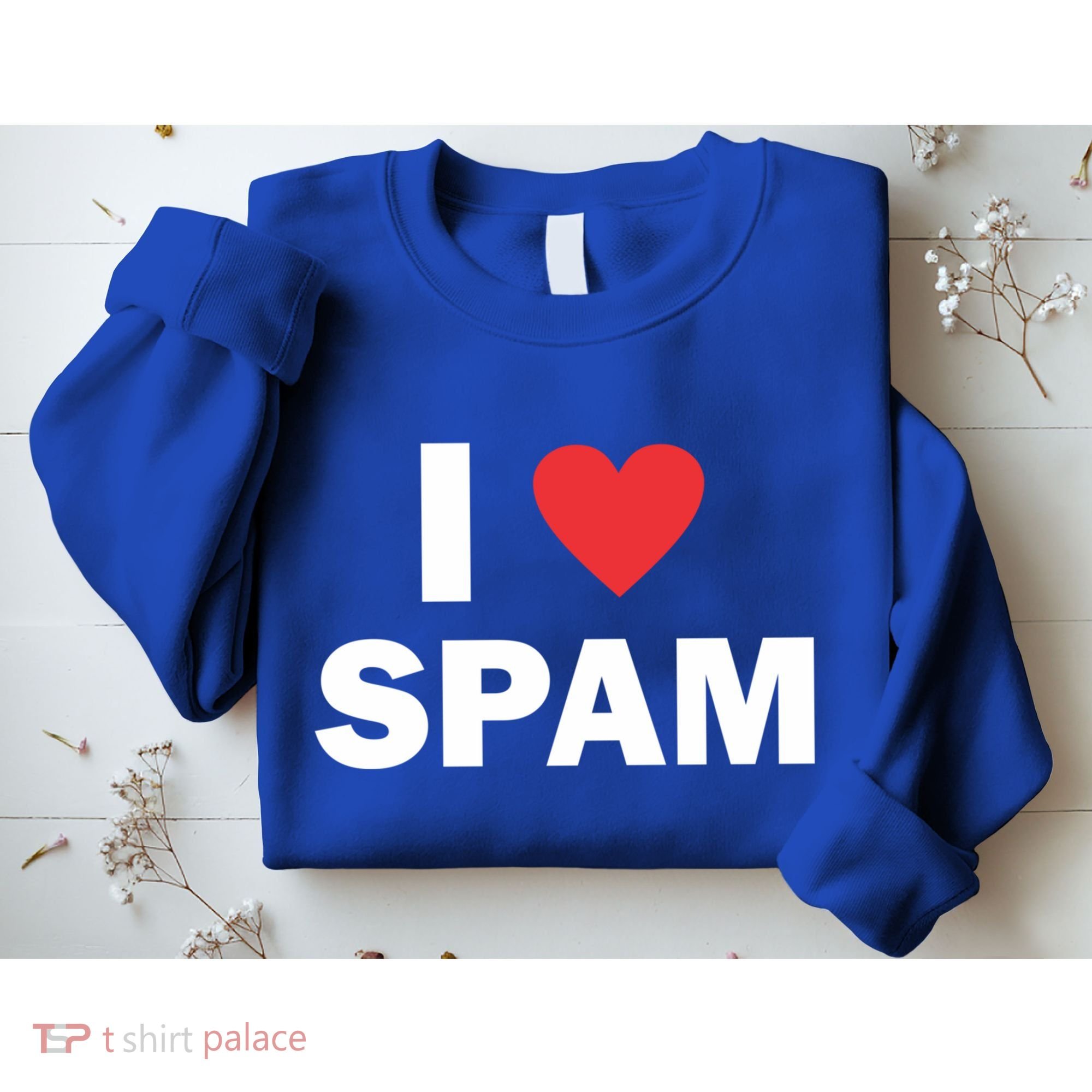 Spam Collection I Love Spam Gift Black Small Sweatshirt