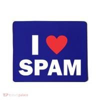 Spam Collection I Love Spam Gift Black Small Mousepad thumb 0