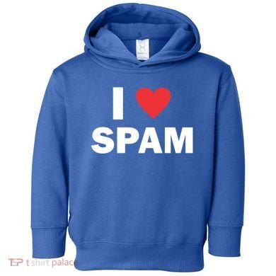 Spam Collection I Love Spam Gift Black Small Toddler Hoodie