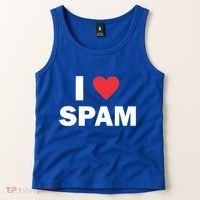 Spam Collection I Love Spam Gift Black Small Tank Top thumb 2