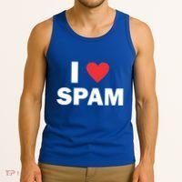 Spam Collection I Love Spam Gift Black Small Tank Top thumb 3