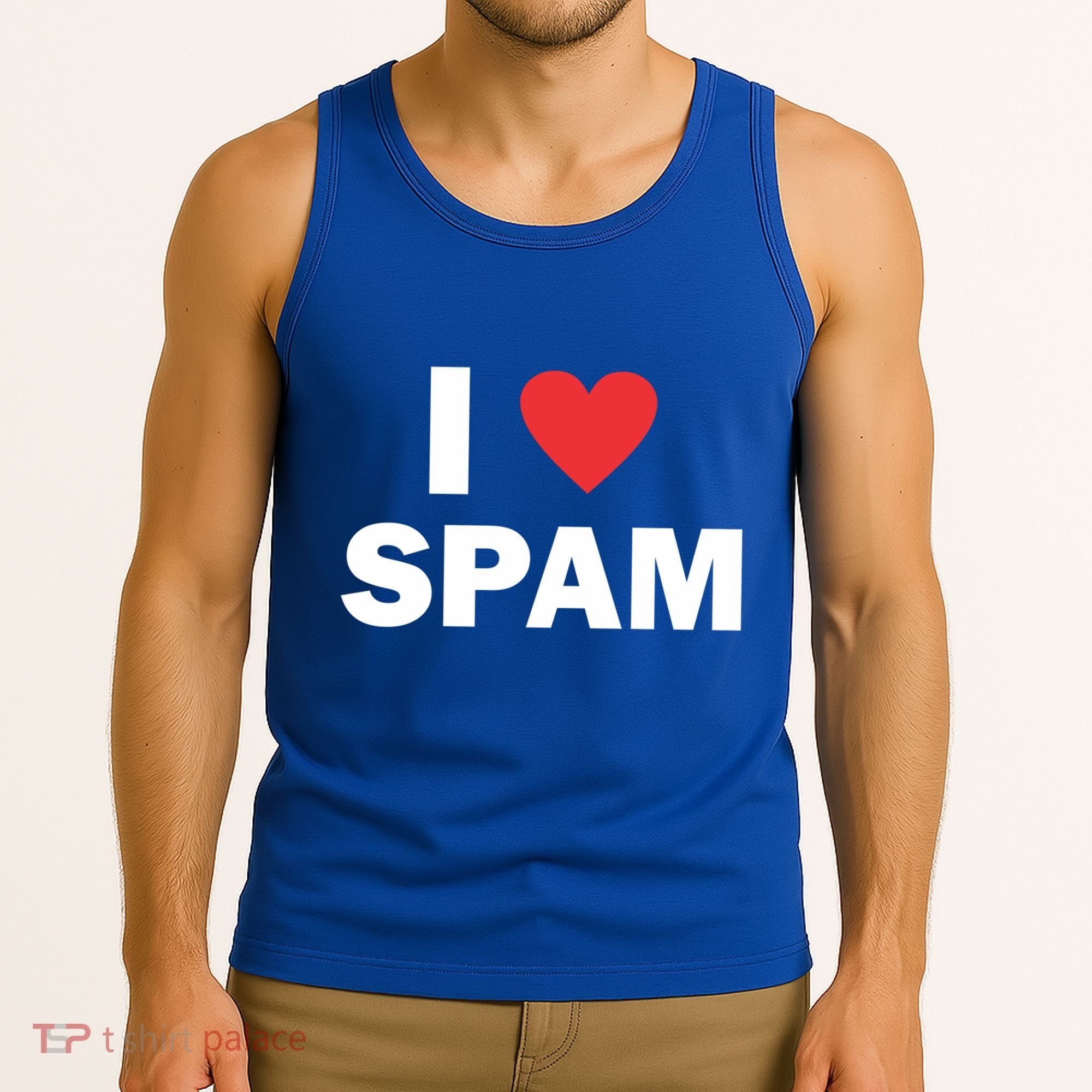Spam Collection I Love Spam Gift Black Small Tank Top