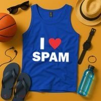 Spam Collection I Love Spam Gift Black Small Tank Top thumb 4