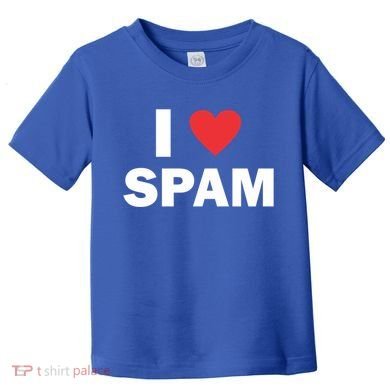 Spam Collection I Love Spam Gift Black Small Toddler T-Shirt