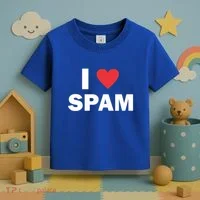 Spam Collection I Love Spam Gift Black Small Toddler T-Shirt thumb 3