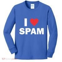 Spam Collection I Love Spam Gift Black Small Kids Long Sleeve Shirt thumb 0