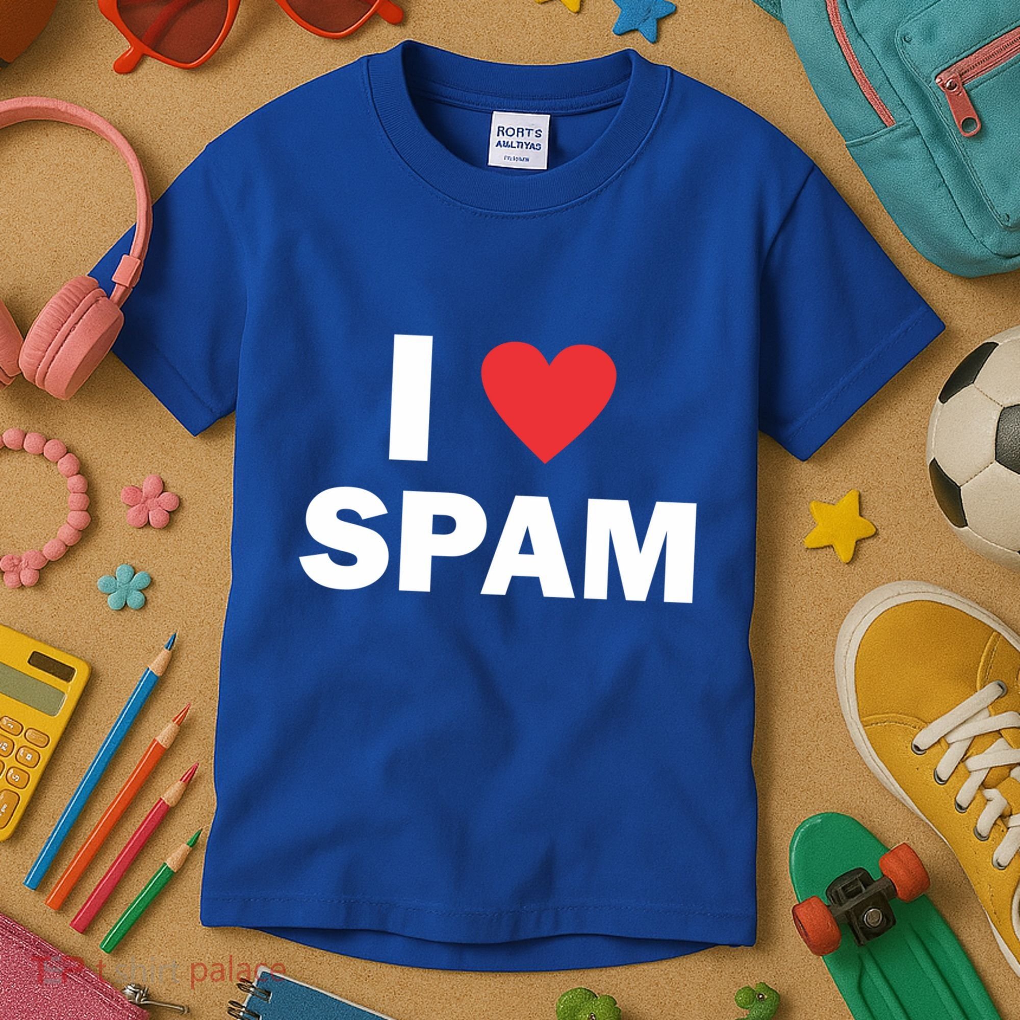 Spam Collection I Love Spam Gift Black Small Kids T-Shirt