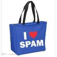 Spam Collection I Love Spam Gift Black Small Tote Bag thumb 2