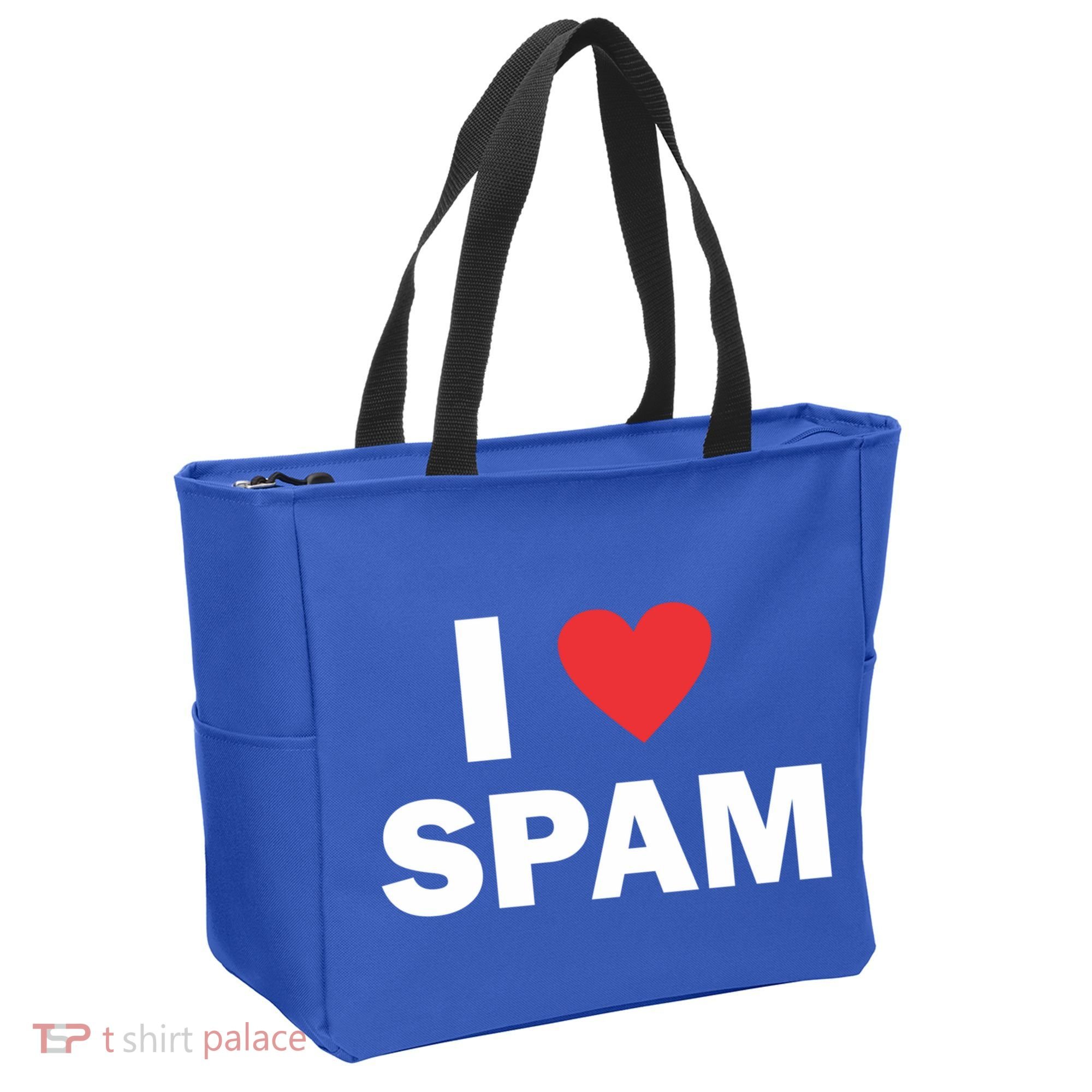 Spam Collection I Love Spam Gift Black Small Tote Bag