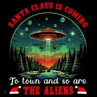 Santa Claus Is Coming To Town And So Are The Aliens Gift Coffee Mug thumb 5