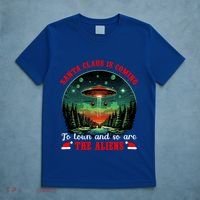 Santa Claus Is Coming To Town And So Are The Aliens Gift T-Shirt thumb 5