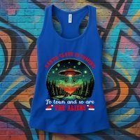Santa Claus Is Coming To Town And So Are The Aliens Gift Women's Tank Top thumb 3