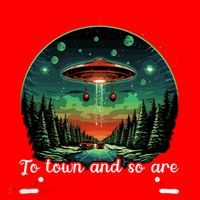 Santa Claus Is Coming To Town And So Are The Aliens Gift Santa Hat thumb 1