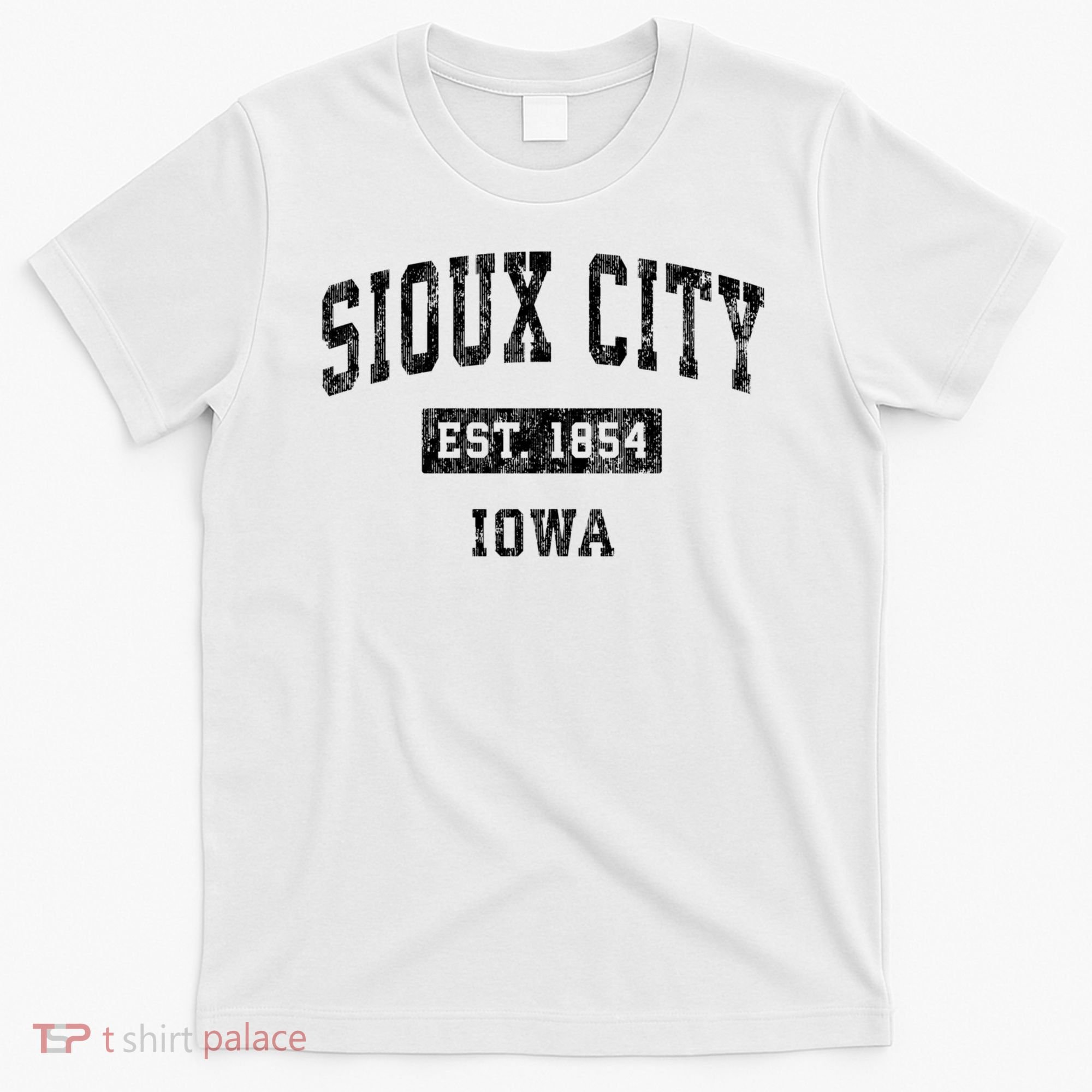Sioux City Iowa IA Vintage Sports Print T-Shirt