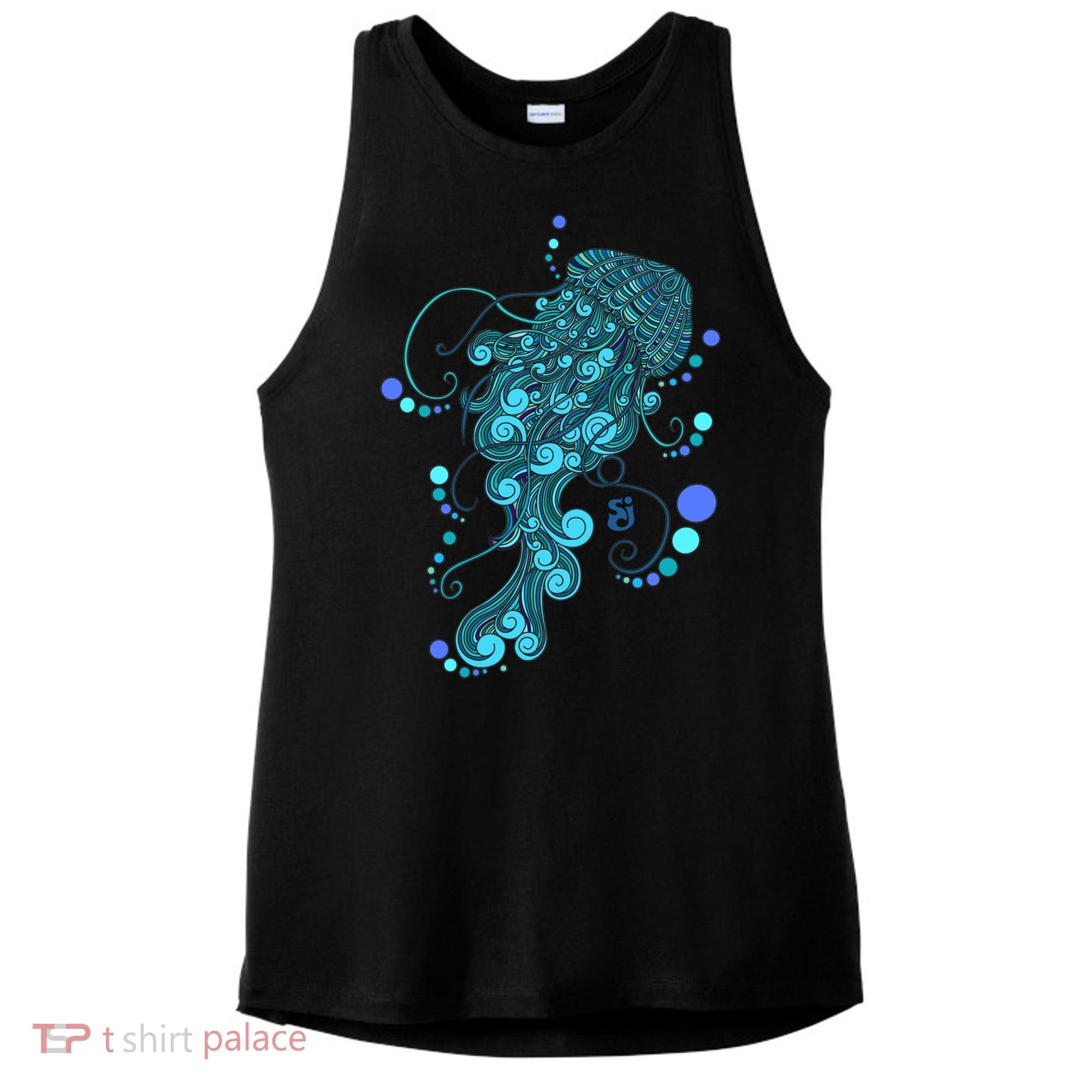 String Cheese Incident Jelly Fish Ladies PosiCharge Tri-Blend Wicking Tank