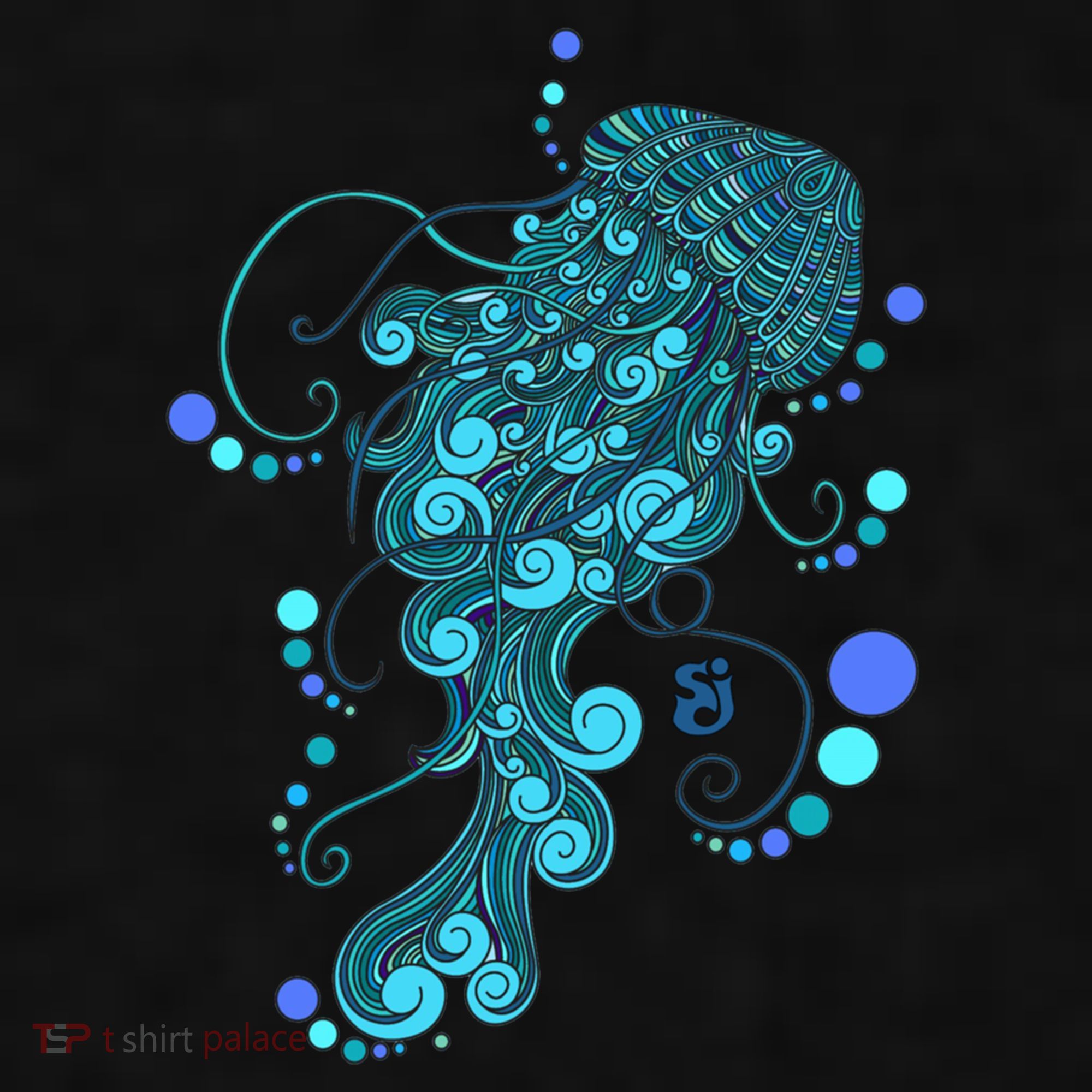 String Cheese Incident Jelly Fish Ladies PosiCharge Tri-Blend Wicking Tank