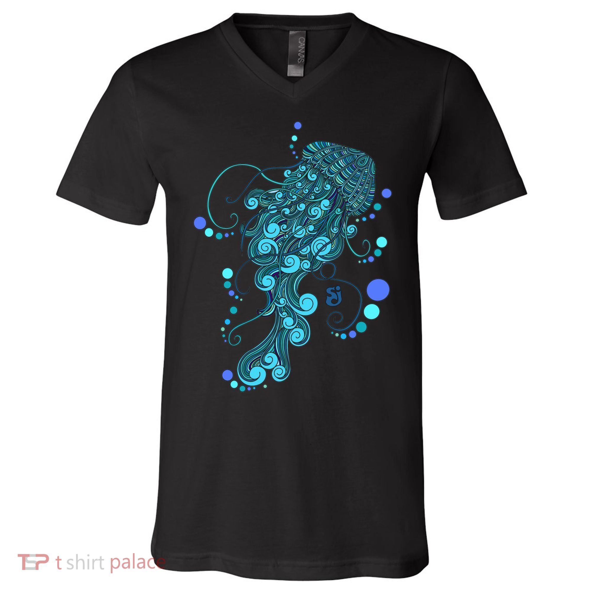 String Cheese Incident Jelly Fish V-Neck T-Shirt
