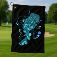 String Cheese Incident Jelly Fish Golf Towel thumb 1