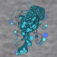 String Cheese Incident Jelly Fish Women's Racerback Cropped Tank thumb 2