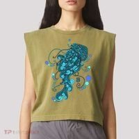 String Cheese Incident Jelly Fish Garment-Dyed Women's Muscle Tee thumb 2