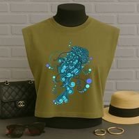 String Cheese Incident Jelly Fish Garment-Dyed Women's Muscle Tee thumb 3